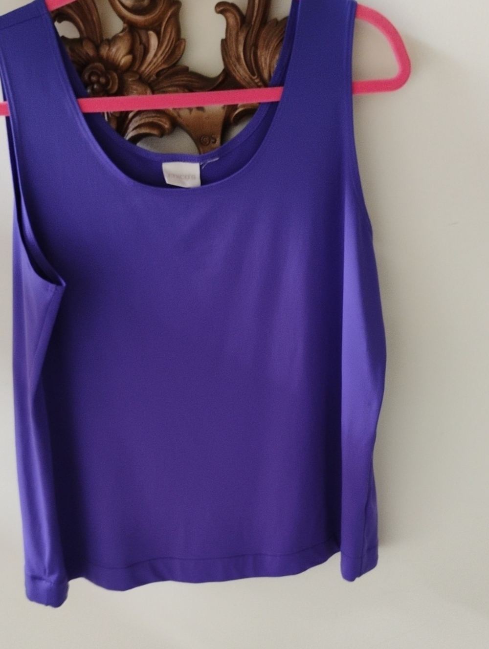 Chico's Purple Scoop Neck Tank Top